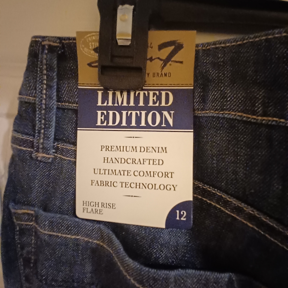 Seven7 high rise flare size 12 jeans, limited edition